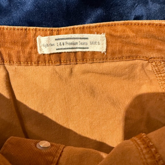 I&M Corduroy Stretchy Button Up‎ Mini Skirt Size S - Picture 2 of 4